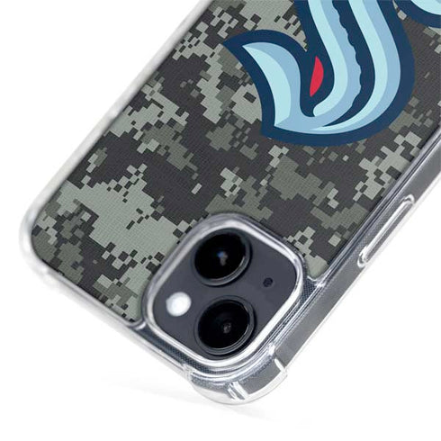 NHL Seattle Kraken Camo iPhone 15 Plus MagSafe Case