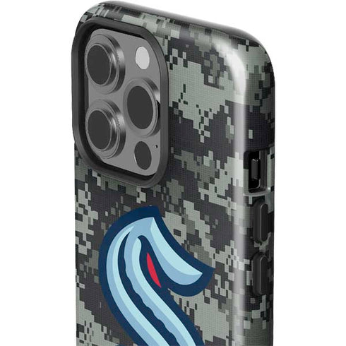 NHL Seattle Kraken Camo iPhone 15 Pro Impact Case