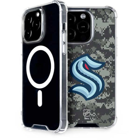 NHL Seattle Kraken Camo iPhone 15 Pro MagSafe Case