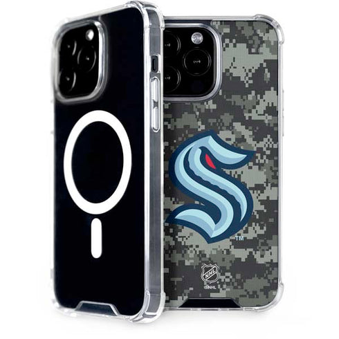 NHL Seattle Kraken Camo iPhone 15 Pro Max MagSafe Case