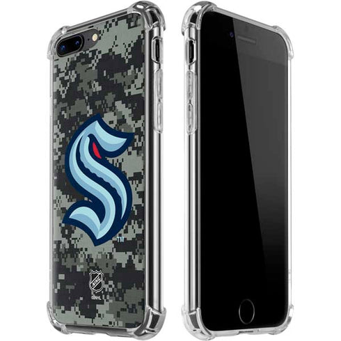 NHL Seattle Kraken Camo iPhone 7/8 Plus Clear Case