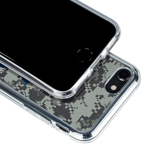 NHL Seattle Kraken Camo iPhone SE (2nd & 3rd Gen) Clear Case
