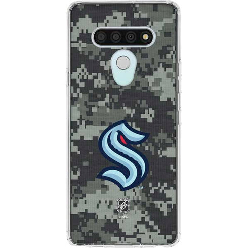 NHL Seattle Kraken Camo LG Stylo 6 Clear Case