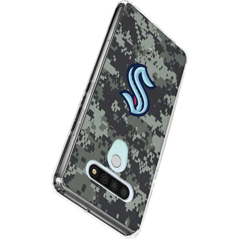 NHL Seattle Kraken Camo LG Stylo 6 Clear Case