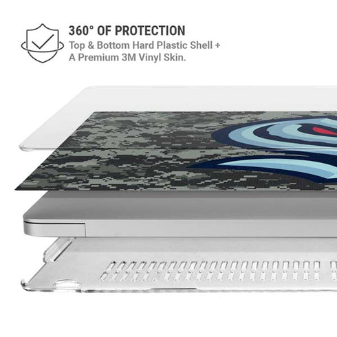NHL Seattle Kraken Camo MacBook Pro 15in (2016-19) Case plus Skin