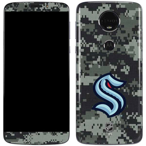 NHL Seattle Kraken Camo Moto E5 Plus Skin