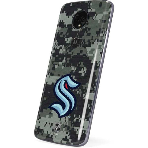 NHL Seattle Kraken Camo Moto E5 Plus Skin
