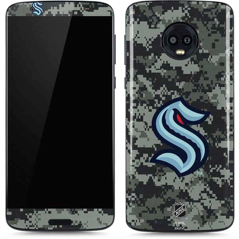 NHL Seattle Kraken Camo Moto G6 Skin