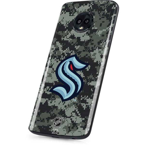 NHL Seattle Kraken Camo Moto G6 Skin