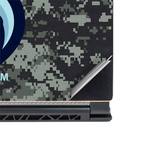 NHL Seattle Kraken Camo MSI GS65 Stealth Laptop Skin