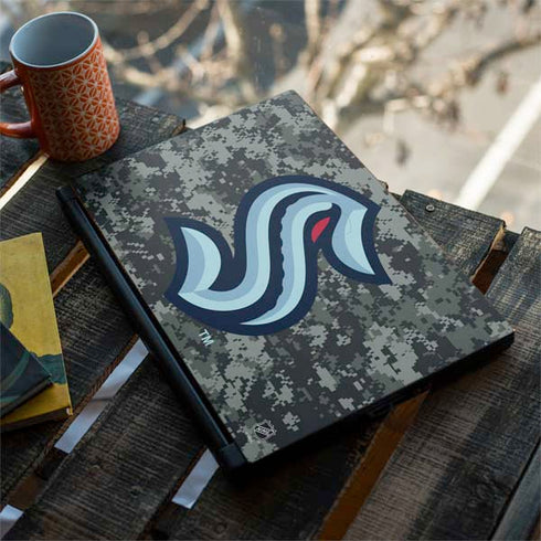 NHL Seattle Kraken Camo MSI GS65 Stealth Laptop Skin