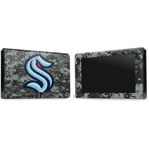 NHL Seattle Kraken Camo Nintendo Switch Bundle Skin