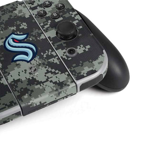 NHL Seattle Kraken Camo Nintendo Switch OLED (2021) Skin