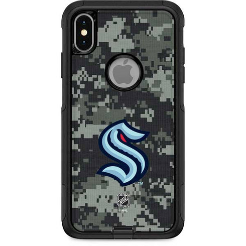 NHL Seattle Kraken Camo Otterbox Commuter iPhone Skin