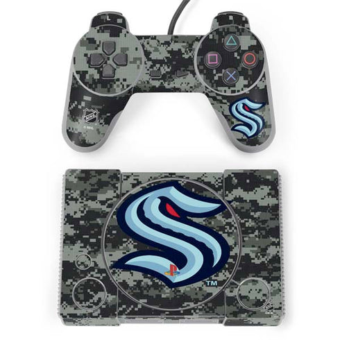 NHL Seattle Kraken Camo PlayStation Classic Bundle Skin