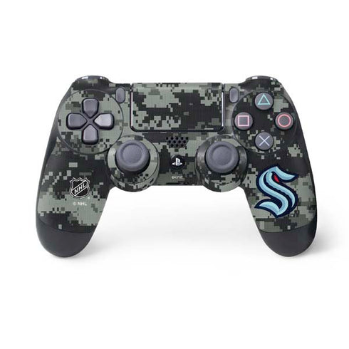 NHL Seattle Kraken Camo PS4 Controller Skin