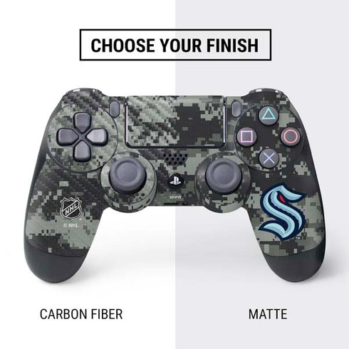 NHL Seattle Kraken Camo PS4 Controller Skin