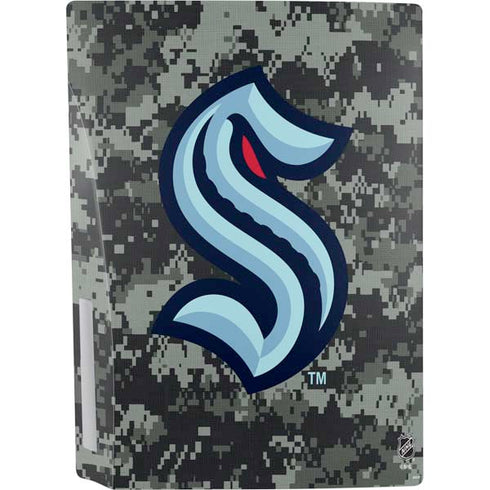 NHL Seattle Kraken Camo PS5 Console Skin