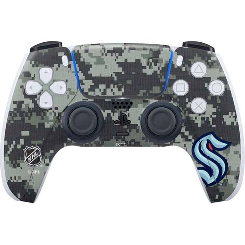 NHL Seattle Kraken Camo PS5 Controller Skin