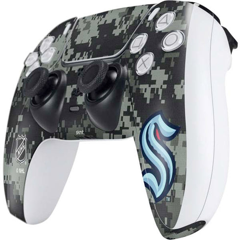 NHL Seattle Kraken Camo PS5 Controller Skin