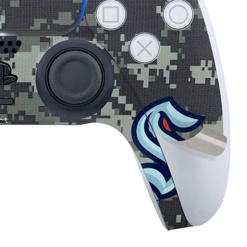NHL Seattle Kraken Camo PS5 Controller Skin