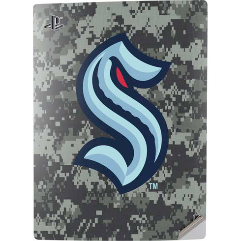 NHL Seattle Kraken Camo PS5 Digital Edition Console Skin