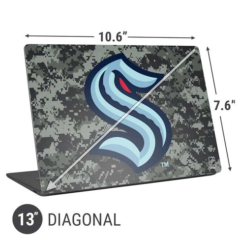NHL Seattle Kraken Camo Universal Laptop 13in (10.6 x 7.6in) Skin
