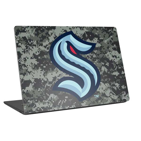 NHL Seattle Kraken Camo Universal Laptop 16.6in (13.4 x 9.7in) Skin