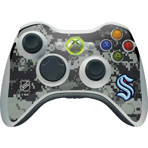NHL Seattle Kraken Camo Xbox 360 Wireless Controller Skin