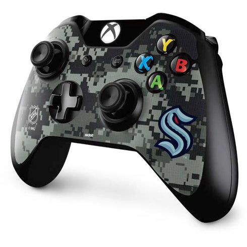 NHL Seattle Kraken Camo Xbox One Controller Skin