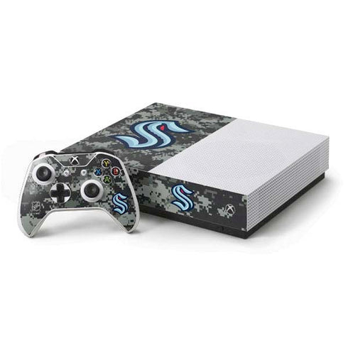 NHL Seattle Kraken Camo Xbox One S All-Digital Edition Bundle Skin