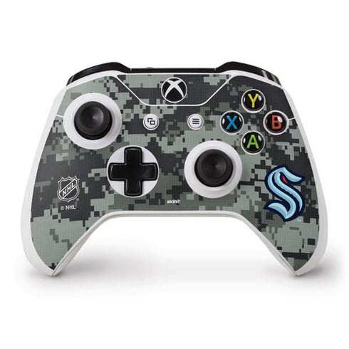 NHL Seattle Kraken Camo Xbox One S Controller Skin