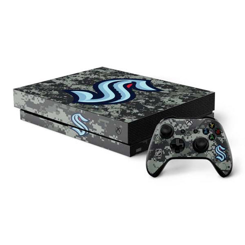 NHL Seattle Kraken Camo Xbox One X Bundle Skin