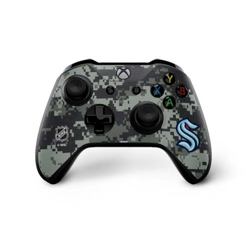 NHL Seattle Kraken Camo Xbox One X Controller Skin