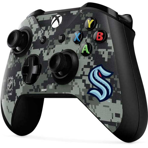 NHL Seattle Kraken Camo Xbox One X Controller Skin