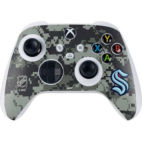 NHL Seattle Kraken Camo Xbox Series S Controller Skin