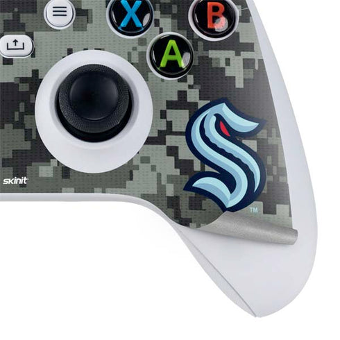 NHL Seattle Kraken Camo Xbox Series S Controller Skin