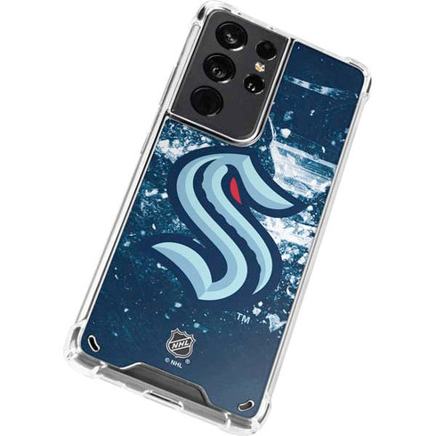 NHL Seattle Kraken Frozen Galaxy S21 Ultra 5G Clear Case