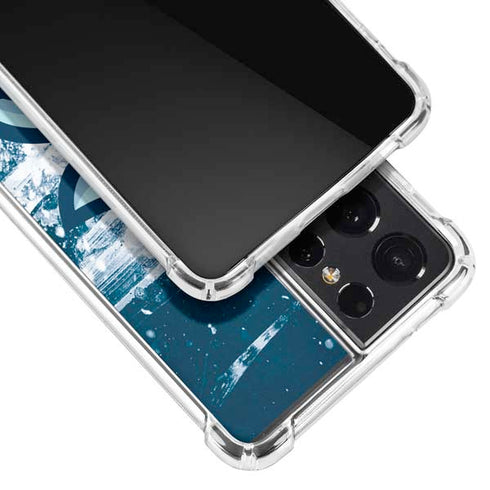 NHL Seattle Kraken Frozen Galaxy S21 Ultra 5G Clear Case