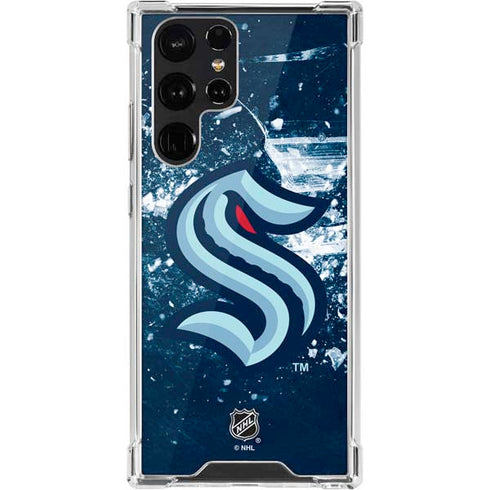 NHL Seattle Kraken Frozen Galaxy S22 Ultra Clear Case