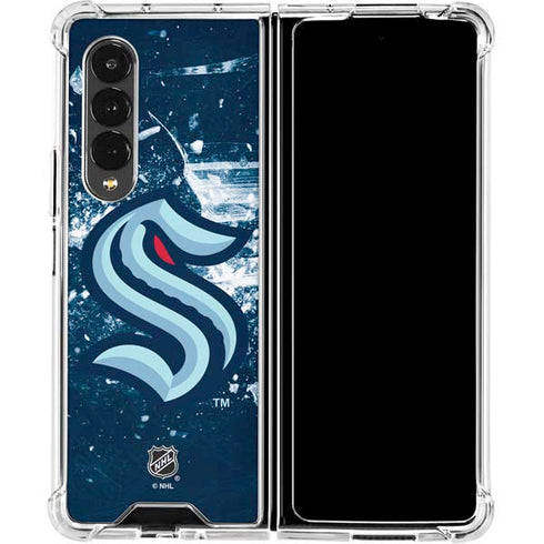 NHL Seattle Kraken Frozen Galaxy Z Fold4 5G Clear Case