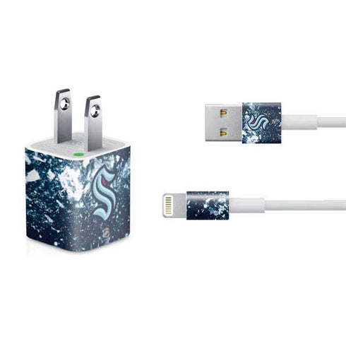 NHL Seattle Kraken Frozen iPhone Charger (5W USB) Skin