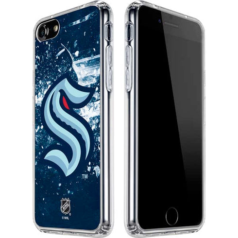 NHL Seattle Kraken Frozen iPhone SE (2nd & 3rd Gen) Clear Case