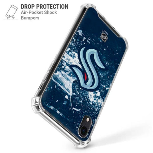 NHL Seattle Kraken Frozen iPhone XR Clear Case