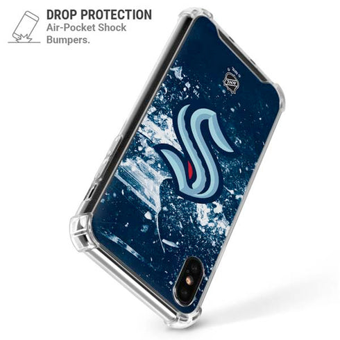 NHL Seattle Kraken Frozen iPhone XS Max Clear Case