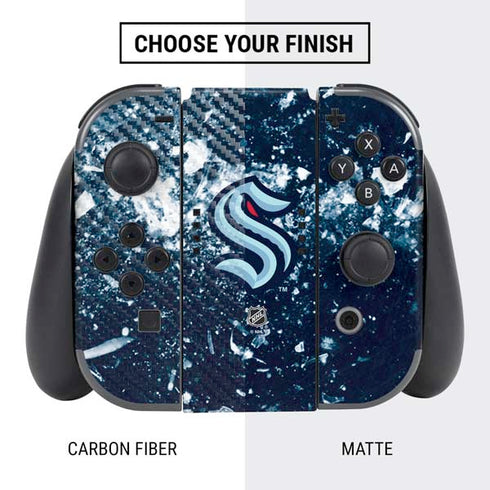 NHL Seattle Kraken Frozen Nintendo Switch Bundle Skin