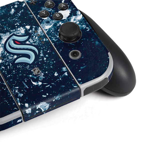 NHL Seattle Kraken Frozen Nintendo Switch OLED (2021) Skin