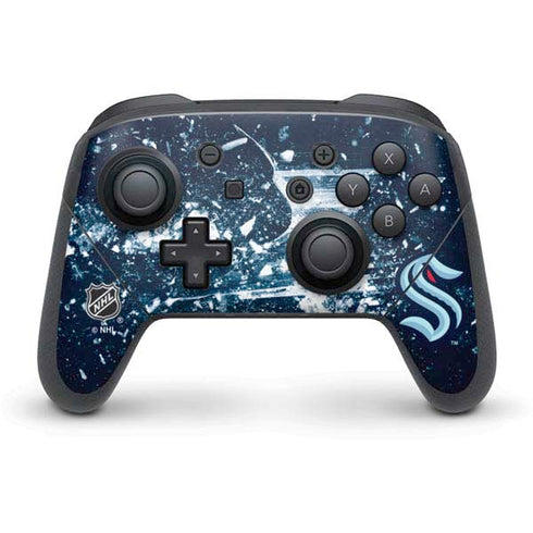 NHL Seattle Kraken Frozen Nintendo Switch Pro Controller Skin