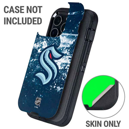 NHL Seattle Kraken Frozen Otterbox Defender iPhone Skin