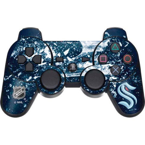 NHL Seattle Kraken Frozen PS3 Dual Shock wireless controller Skin